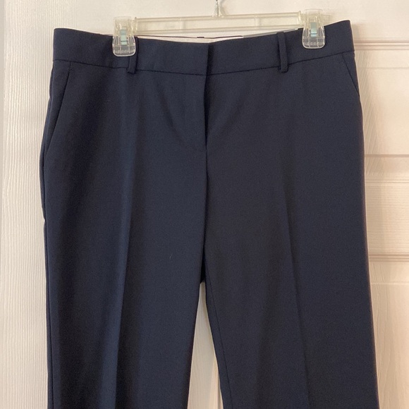 ANN TAYLOR THE TROUSERS PANTS SIZE 8 brand new navy blue color inseam 32” - Picture 2 of 13